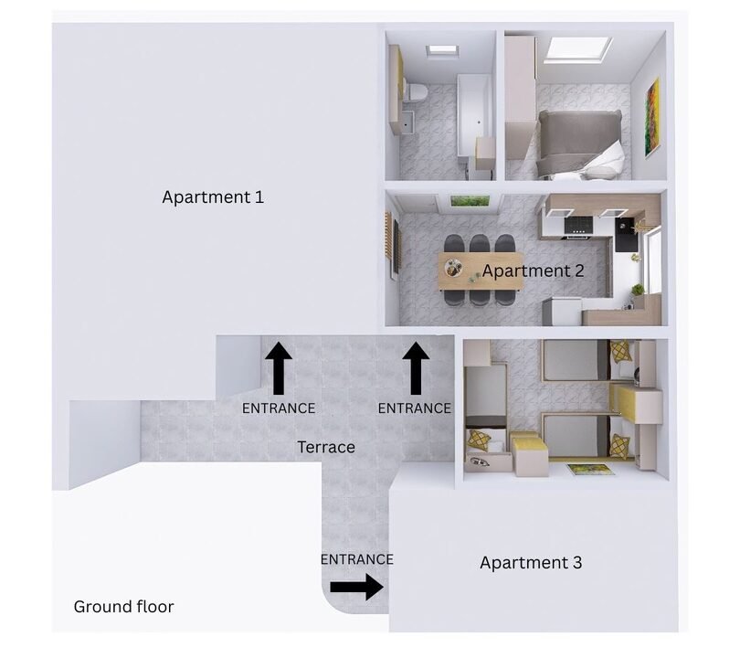 Apartmán Vir pre 5 osôb | Apartmánový dom Vir, Chorvátsko