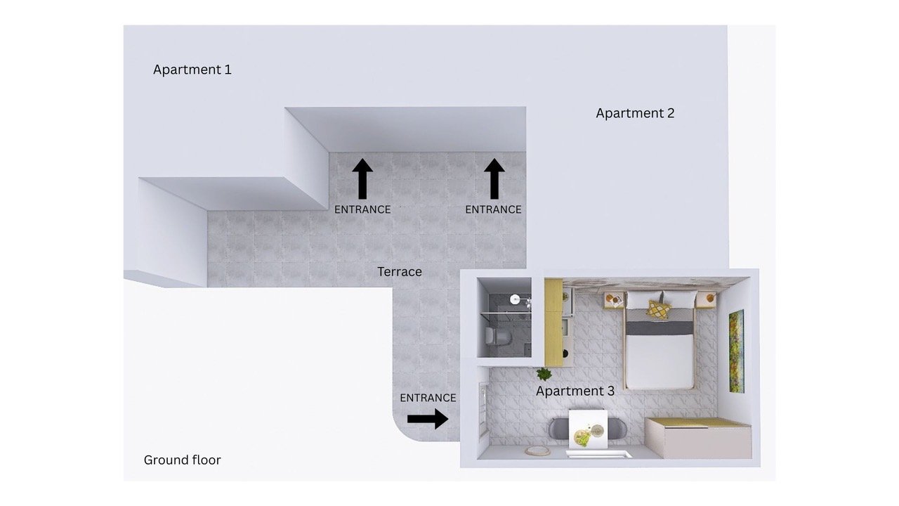 Studio Vir pre 2 osoby | Apartmánový dom Vir, Chorvátsko